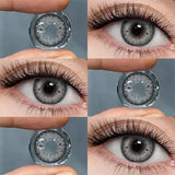1 Pairs Contact Lenses High Quality Brown Cosmetics for Party Colorful Contacts Lens Yearly Use Natural Soft Pupil