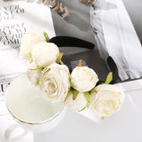 Popxstar Simulation Rose Headband For Women Romantic Red Bezel Hair Hoop Hair Bands Girls Wedding Hairband Hair Accessories