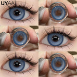 Popxstar New Pink Color Contact Lenses for Eyes Blue Pupils Korean Fashion Colorcon Brown Natural Colored Lenses Gray Lens