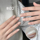 1-12pcs TC Semi Transparent Maillard Brown Solid Color Gel Nail Polish Pure Desire Pink Nails Red Nais White Nails Nail Art