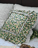 1 Piece Decorative Pillowcases Ruffle Design Pillow Cover Rustic Lace Pillowcase Bed Princess Throw Pillow Case