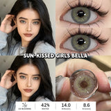 Popxstar NEW Color Contact Lenses for Eyes Cosmetics Blue Contact Lenses Brown High Quality Natural Contact Lenses Gray  Lenses