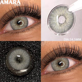 Popxstar  1 Pair soft Lenses Colored Contact Beauty Colored Pupils Green Contact Lenses Natural Look Lenses Women Brown Pupils