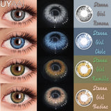 1 Pair Colored Contact Lenses for Eyes Brown Lenses Blue Lenses Gray Eye Contact Fashion Lenses Colored lenses