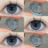 Popxstar  1 Pair Myopia Fashion Lens Prescription Colored Contact Lenses Beauty Pupils Purple Eye Lenses Blue Eye Color Lenses