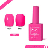 popxstar Mxsi 15ml Gel Nail Polish Neon Brown Royal Blue Red Green Pastal Nude Nail Art Varnish Gel Lacquer Top Coat UV Gel Nail Not Set
