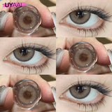1 Pair Brown Lenses Natural Big Eyes Gray Lenses Cosmetics Korean Style Lenses y2k Colorcon Blue Eye Conatcts Puple Lenses