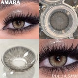 Popxstar  1 Pair Fashion Color Contact Lenses for Eyes Brown Lenses Colorcon Blue Lenses Yearly Beautiful Grey Eye Pupils Lens