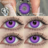 Popxstar  1Pair Cosplay Colored Contact Lenses for Eyes Halloween Lenses Red Eye Contacts Black Lenses Yearly Anime Cosplay Lens