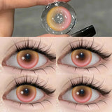 1 Pair New Colored Contacts Lenses for Eyes With Prescription 0 to -8.00 Degree Blue Eye Lenses High Quality Lenses