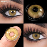 Popxstar  1 Pair Natural Color Contact Lenses for Eyes Brown Lenses Colorcont Korean Lens Yearly Beauty Gray Pupils Eye Contacts