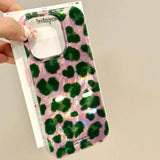 For iPhone 17 16 Pro Max 15 14 13 12 11 16e Case Cheetah Print Animal Style Pink Leopard Print Cover For iPhone XS X XR 7 8 Plus