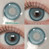 Popxstar  2pcs Myopia Color Contact Lenses for Eyes with Prescription Beauty Pupils Makeup Eye Color Lenses Fashion Blue Lenses