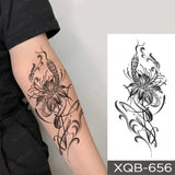 Popxstar Waterproof Temporary Tattoo Sticker Japanese Phoenix Flame Flash Tatto Feather Totem Body Art Arm Leg Waist Fake Tatoo Men Women