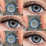 1 Pairs Contact Lenses High Quality Brown Cosmetics for Party Colorful Contacts Lens Yearly Use Natural Soft Pupil