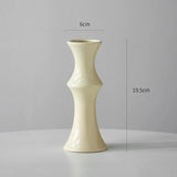 Creative bamboo joint ceramic vase hydroponics dried flowers flower arrangement desktop ornament home office decoration