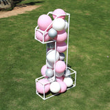 Popxstar Mosaic Balloon Frame 1 Marquee Light Up Number PVC Pre-Cut Kit Geometric Balloon Filling Stand Decoration for Baby Shower Party