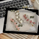 Popxstar New Butterfly Rose Phone Line Hair Hoop Baby Ponytail Artifact Hair Rope for Girls to Tie Hair Small Girl Headwear