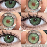 Popxstar New 1pair Colored Contact Lenses for Eyes Natural Brown Contacts Lenses Fashion Blue Eyes Lenses Yearly Gray Pupils