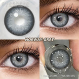 Gray Contacts for Eyes Colored Contact Lenses Fashion Blue Lens Brown Contact Colorful Lenses Yearly Beautiful Pupils