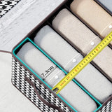 Popxstar Houndstooth Jeans Pants T-Shirt Storage Box Underwear Foldable Wardrobe Organizer For Clothes Separator Cabinet Oрганайзер