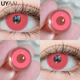 Popxstar 1 Pair Cosplay Pink Lenses for Eyes Anime Lenses for Halloween Nezuko Colorcon y2k Eye Contacts Graduated Lenses