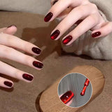 Autumn Winter Blue Black Red Glass Bead Crystal Cat Eye Gel Nail Polish New Whitening High Density Sparkling Nail