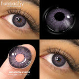 Popxstar  1 pair Gray Colorcon Contact Lenses for Eyes Beautiful Lenses Cosmetics Pupil Blue Lens Big Eyes Contacts Lens Yearly
