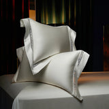 Popxstar  4/6Pcs Hollow Wide Edge Cooling Summer Quilt Soft Silky Lyocell Bamboo Fiber Thin Comforter With Bed Sheet Pillowcases