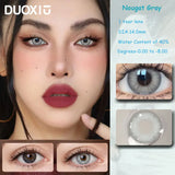 Popxstar  1Pair Color Contacts Lenses Myopic Prescription-0.00to-8.00 Gray Beauty Pupils Big Eyes Colored Makeup Lens Fast Delivery
