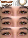 Popxstar  Big Diameter Black Lenses 14.5mm Lenses Colored Contact Lenses for Eyes Big Eye Lenses Natural Look Brown Lenses