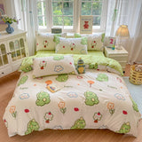Popxstar  Floral Printed Duvet Cover 1Piece- 100% Cotton Luxury Bedding, Pre-Washed for Softness, for Bedroom Decor - Zipper Closure