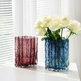 Extremely frozen glacier thick glass vase hydroponics dried flowers flower arrangement desktop ornament decoration home hotel