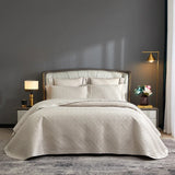 Popxstar  3/5Pcs Luxury 1000TC Egyptian Cotton Quilted Bedspread, King Size, Bed Cover, Mattress Topper Coverlet, Bed Sheet, Pillowcases