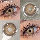 Popxstar  Fashion Colorcon Contact Lenses for Eyes Blue/Green/Brown Natural Lenses 1pair Yearly Cosmetics Pupils Color Eyes Lens