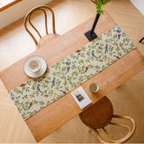 Popxstar  Table Runner Nordic Jacquard Red Festival Geometric Table Flag Tassel Tea Flag Dining Flag Long Strip