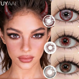 Popxstar  Anime Cosplay Colored Contact Lenses  Red Lens Blue Pupils Halloween MakeUp Beauty Women Cosplay Colorful Lenses