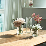 Popxstar Ribbed Glass Hurricane Candle Holders Home Decor Pillar Candles Glass Vase Floating Candle Wedding Ornaments