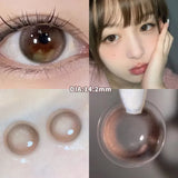 Popxstar 1 Pair/2pcs Lenses Blue Series Beauty Contact Lenses for Eyes Comestics Natural Pupil Eye Color Lens Myopia Brown Lenses