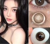 Popxstar 2PCS New Product Colored Contact Lenses Myopia Degree Korean Lenseses Soft Lens Eye Beauty Pupil ﻿Black Brown Lense ﻿