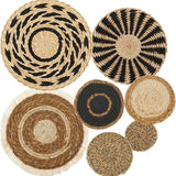 Wall Hanging Pendant Straw Woven Decoration Round-shaped Wall Hanging for Living Room Bedroom New Wall Decoration Moroccan Style