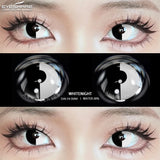 Cosplay Color Contact Lenses for Eyes Anime Eye Lens Black Lenses White Contact Lenses Cosmetic Color Lens Eyes 1Pair