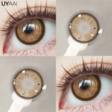 Popxstar  1Pair Fashion Big Lenses Colored Contact Lenses for Eyes Beauty Blue Eyes Lenses Natural Green Brown Grey Lens