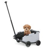 Mini Dog Stroller 4 Wheels Lightweight Portable Dog Cat Carrier Cart with Telescopic Handle Small Dog Strollers Outdoor Walking