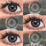 1 Pair Natural Colored Contact Lenses Gray Colorful Lenses Green Contact Yearly Blue Beautiful Pupils Brown Eyes Lenses
