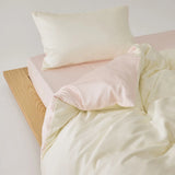 New Simple 100% Lyocell Bedding Set Solid Soft Skin-friendly Queen Duvet Cover Set with Sheets Natural Plant Fibre Quilt Cover