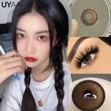 Popxstar NEW Cosplay Colored Contact Lenses for Eyes Anime Purple Lenses Cosmetic Blue Eye Contacts Brown Natural Fashion Lenses