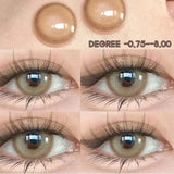Popxstar Contact Lenses for Eyes with Degree 1 Pair Big Eye Lenses Brown Lenses Fog Pearl Lens Korean Lenses Natural Lenses