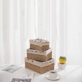 Popxstar burr basket idea Woven Storage Baskets Organizers Kitchen Sundries Storage Baskets Cosmetics Snack Storage Box Desktop Organizer Container