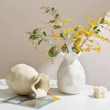 French style retro cream style ceramic vase hydroponics dried flowers flower arrangement desktop ornament decoration home hotel